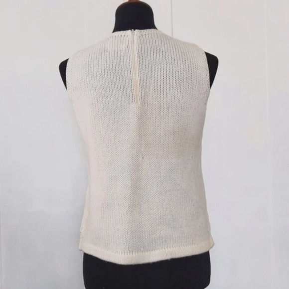 Vintage 60s  Penrose 100% Wool made in Hong Kong Detailed Crew Neck Sweater - Picture 5 of 12